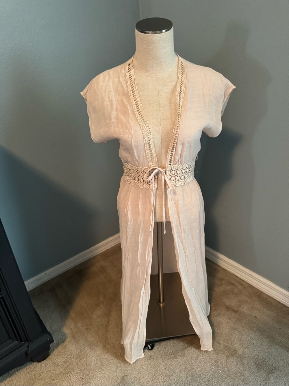 iris Cream Lightweight Swim Cover-Up